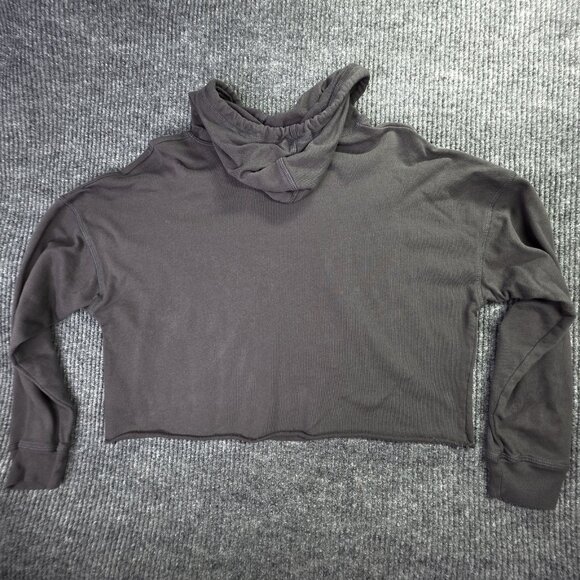 Altar'd State Hoodie Women XL Gray Cropped Here Comes The Sun Retro Pullover USA - Picture 4 of 10